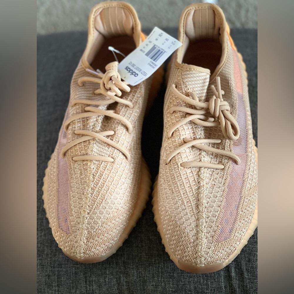Size 11.5 adidas Yeezy Boost 350 V2 Clay WITH ORANGE ACCENTS. Brand new, No box